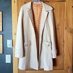 Nordstrom Cream Pea Coat